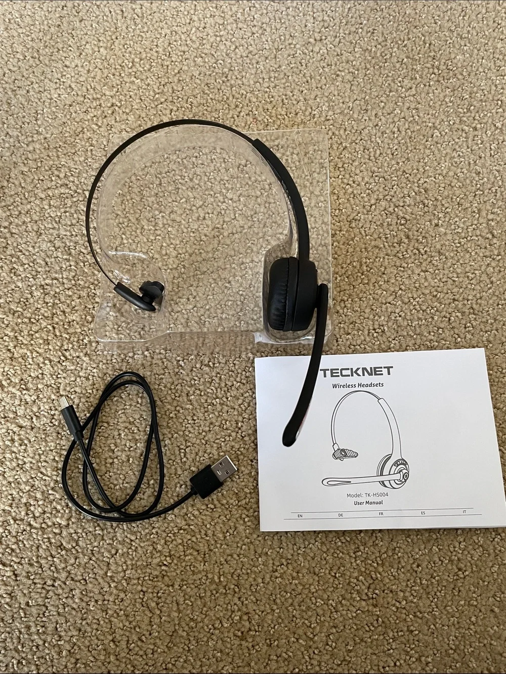TK-HS004 Wireless Headset - Black